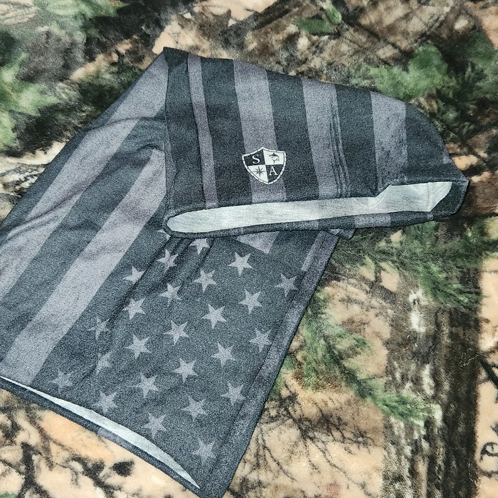 Soul of Adventure American Flag Face Mask Shield Warmer BLACKOUT ⚫️🇺🇲 NWOT